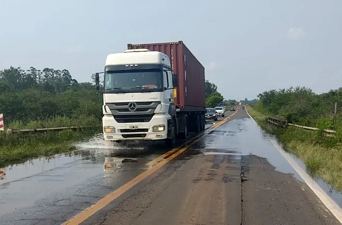 Con paso restringido, en la Ruta Nacional 14 volvieron a circular los vehículos Con paso restringido, en la Ruta Nacional 14 volvieron a circular los vehículos