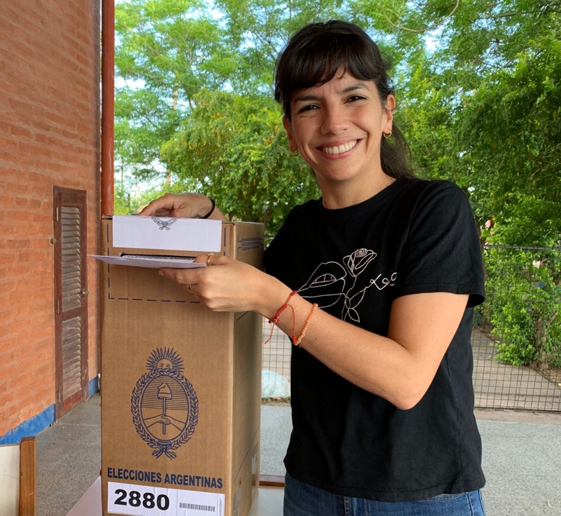 “Será una jornada ejemplar”, dicho Rach Quiroga al votar “Será una jornada ejemplar”, dicho Rach Quiroga al votar