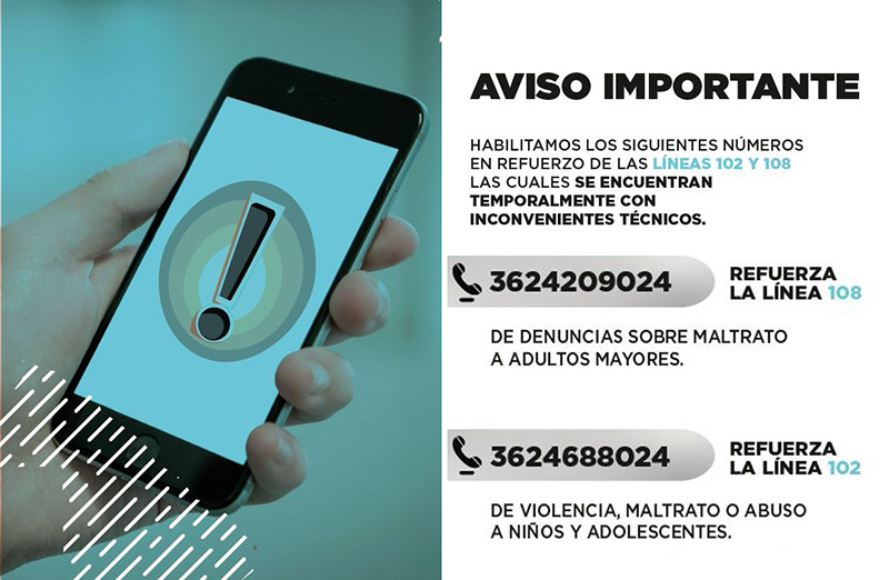 El Gobierno provincial refuerza la atención de Líneas de Emergencias de niños y adultos mayores El Gobierno provincial refuerza la atención de Líneas de Emergencias de niños y adultos mayores