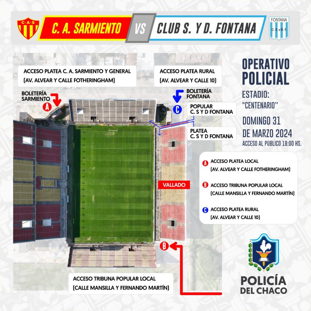 Liga Chaqueña: el domingo se define el campeón y la policía lo custodiará con 120 efectivos