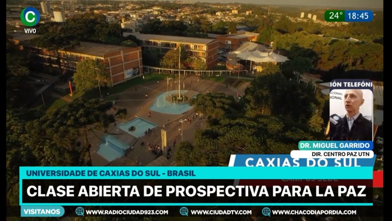 Cátedra de Miguel Garrido en Caxias do Sul de “pistas reflexivas sobre culturas de la paz” Cátedra de Miguel Garrido en Caxias do Sul de “pistas reflexivas sobre culturas de la paz”