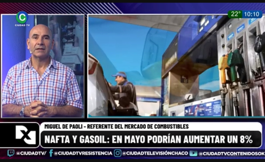 Combustibles podrían subir un 8% en mayo: “Hay una tendencia de caída del consumo” Combustibles podrían subir un 8% en mayo: “Hay una tendencia de caída del consumo”