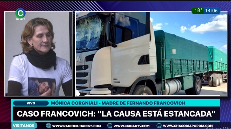 Asesinato de Fernando Francovich: “La causa está estancada”, aseguró la madre de la víctima Asesinato de Fernando Francovich: “La causa está estancada”, aseguró la madre de la víctima