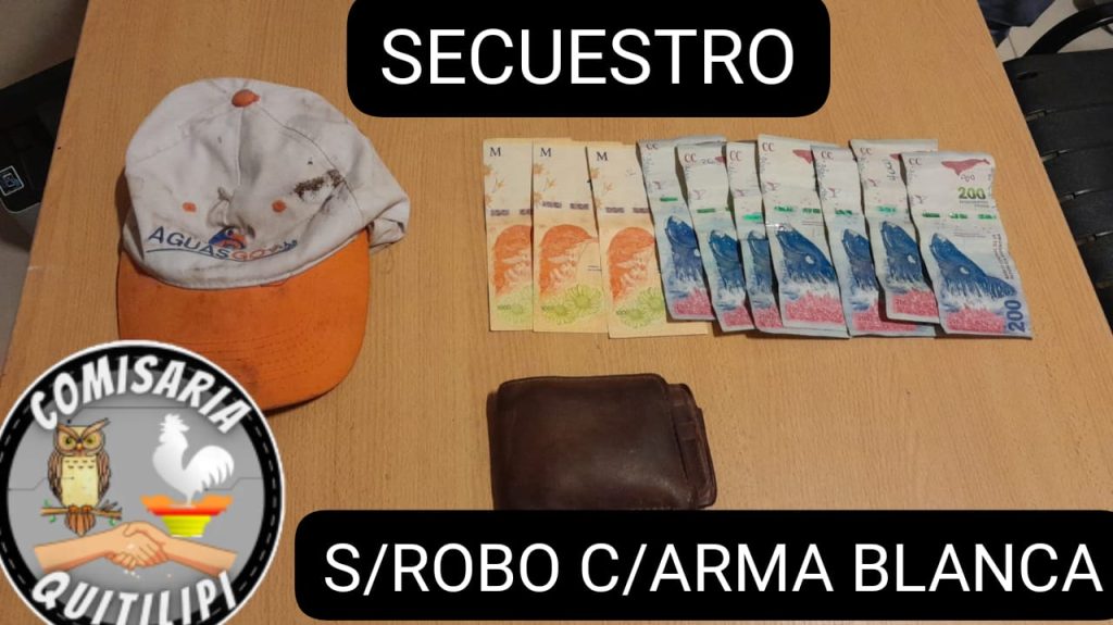Quitilipi: a punta de cuchillo robó una Quiniela; lo detuvieron