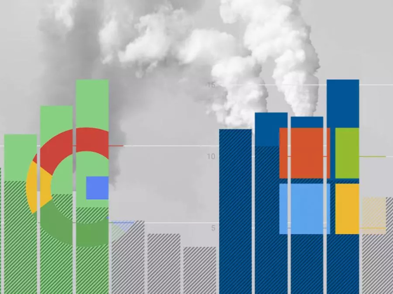 Google y Microsoft disparan sus emisiones contaminantes por la inteligencia artificial Google y Microsoft disparan sus emisiones contaminantes por la inteligencia artificial