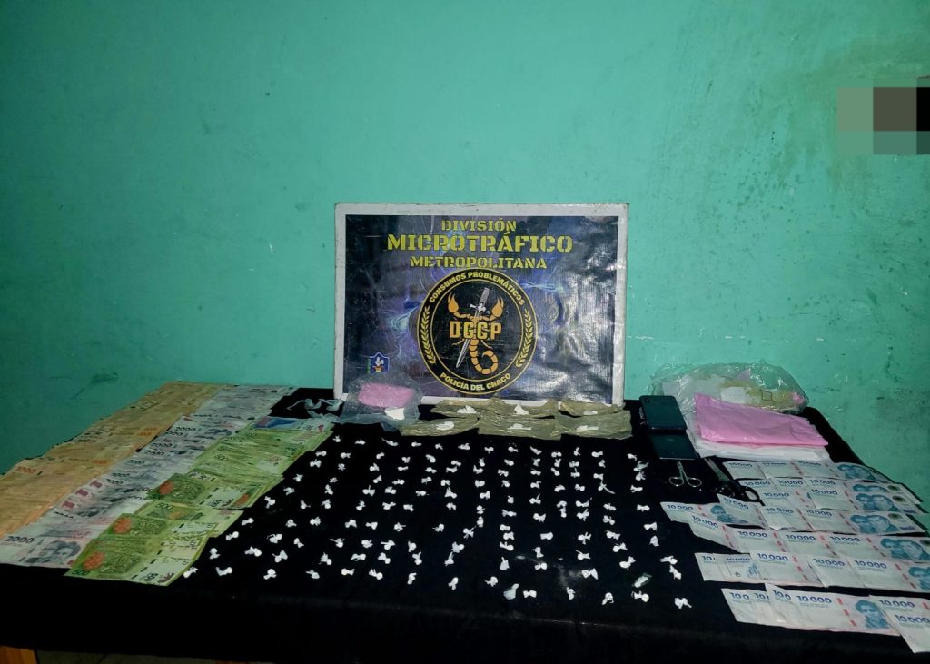 Bunker desarticulado: secuestran 146 bochitas de droga en Resistencia