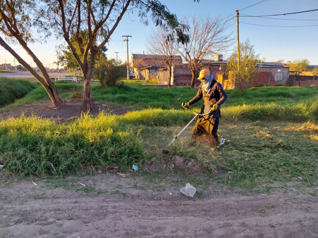 Operativos de limpieza urbana para mantener caminos y espacios públicos en buenas condiciones