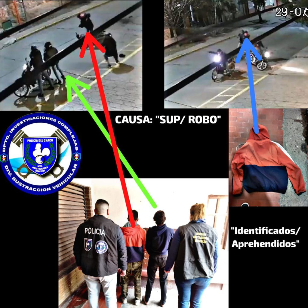 Detuvieron a los presuntos autores de dos robos en Resistencia