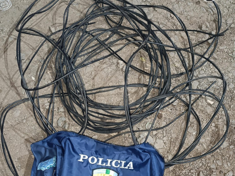 Detenido en pleno robo de cables del alumbrado público Detenido en pleno robo de cables del alumbrado público