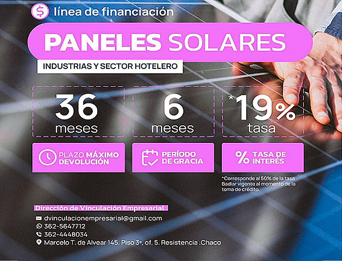 Energías Limpias y Renovables: Gobierno impulsa “Chaco + Industria” para las empresas del sector industrial y hotelero Energías Limpias y Renovables: Gobierno impulsa “Chaco + Industria” para las empresas del sector industrial y hotelero