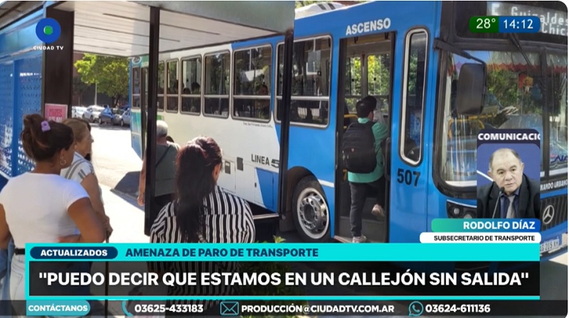 Posible paro de colectivos: “El Estado está subsidiando lo máximo que puede”, afirmó Díaz Posible paro de colectivos: “El Estado está subsidiando lo máximo que puede”, afirmó Díaz
