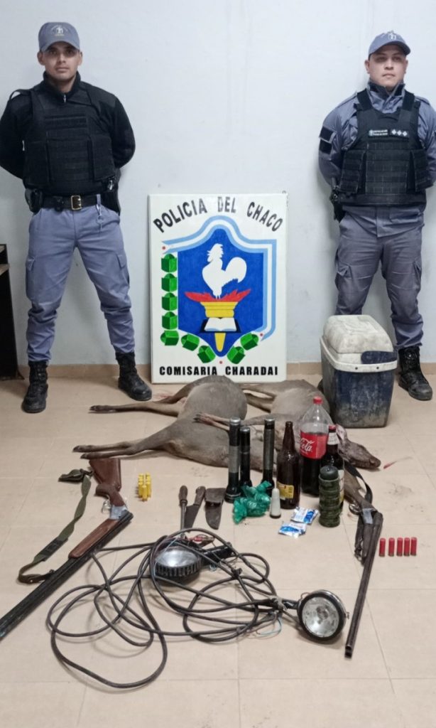 Operativo contra la caza furtiva deja como saldo cuatro demorados