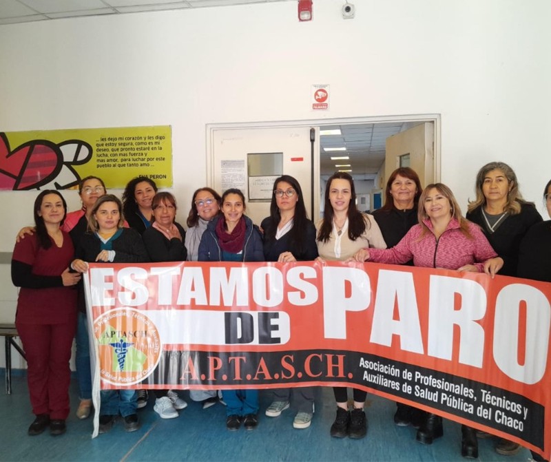 APTASCH realizó un paro y denuncia “desinterés del Gobierno en la salud pública” APTASCH realizó un paro y denuncia “desinterés del Gobierno en la salud pública”