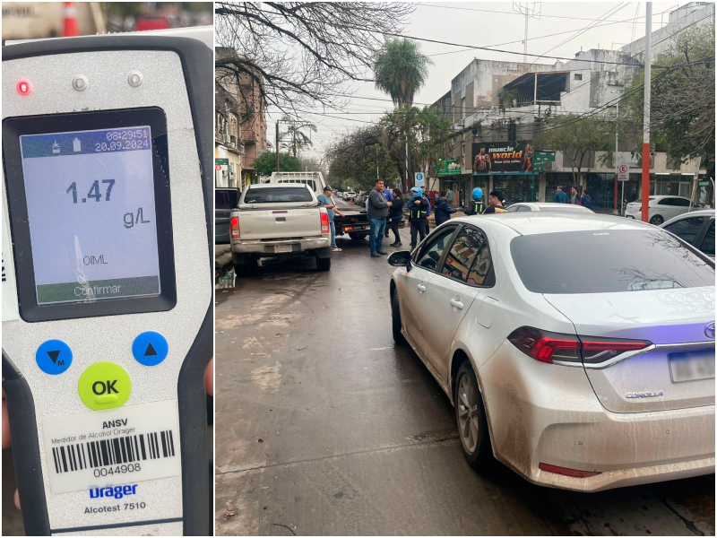 Inspectores retienen a dos conductores alcoholizados en el centro de Resistencia Inspectores retienen a dos conductores alcoholizados en el centro de Resistencia