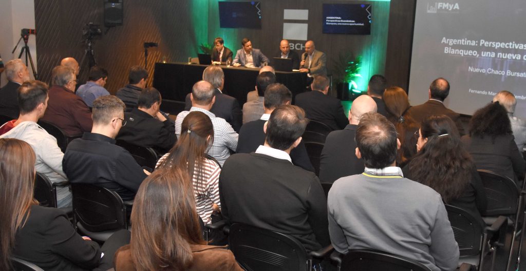 NBCH y Nuevo Chaco Bursátil presentaron al economista Fernando Marull para analizar las oportunidades del blanqueo de capitales