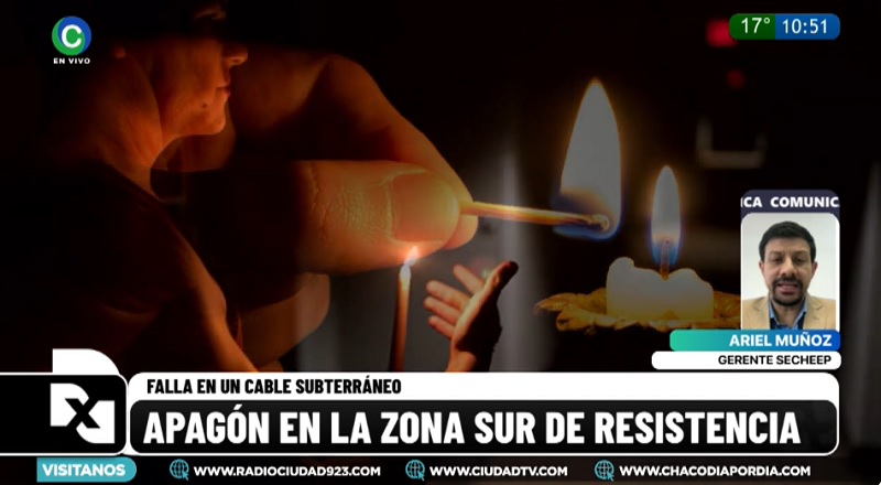 Apagón en Resistencia: “Es una falla aleatoria, propia del material del cable subterráneo” Apagón en Resistencia: “Es una falla aleatoria, propia del material del cable subterráneo”