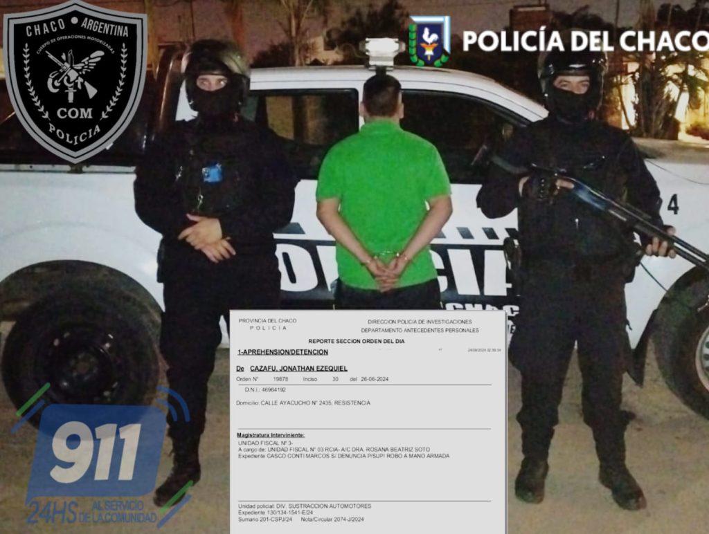 Detuvieron a un joven que era buscado por un supuesto robo a mano armada Detuvieron a un joven que era buscado por un supuesto robo a mano armada