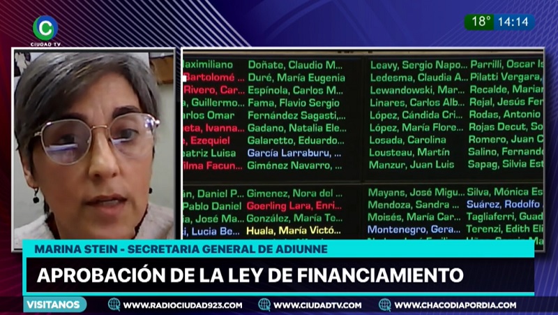 Ley de Financiamiento Universitario: “Si es vetado tendremos que recrudecer nuestra lucha”, afirmo Stein Ley de Financiamiento Universitario: “Si es vetado tendremos que recrudecer nuestra lucha”, afirmo Stein