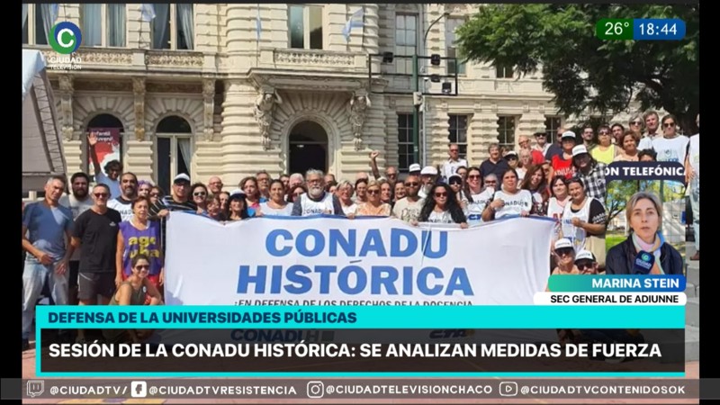“Este viernes la CONADU decide cómo seguirán las medidas de lucha por las Universidades”, anunció Stein “Este viernes la CONADU decide cómo seguirán las medidas de lucha por las Universidades”, anunció Stein