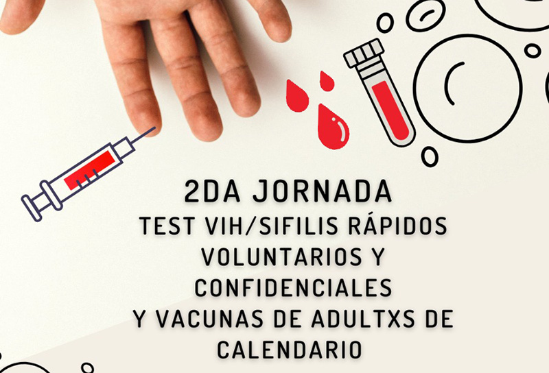 Este viernes realizarán en UNCAus Test rápidos de VIH/Sífilis y Vacunación de Adultos Este viernes realizarán en UNCAus Test rápidos de VIH/Sífilis y Vacunación de Adultos