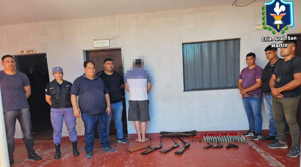 Tras una denuncia, descubren un arsenal en manos de un vecino de General San Martín
