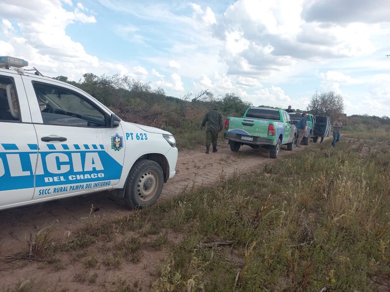 Frenaron un desmonte ilegal en un campo de 40 hectáreas en Pampa del Infierno Frenaron un desmonte ilegal en un campo de 40 hectáreas en Pampa del Infierno
