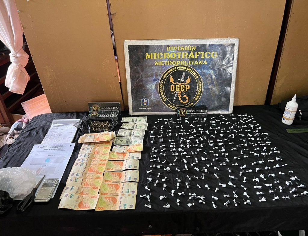 Lucha contra la comercialización de estupefacientes: hay un aprehendido