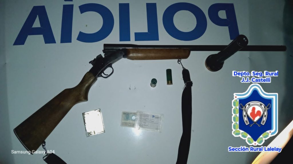 Tres escopetas fueron secuestradas a presuntos cazadores
