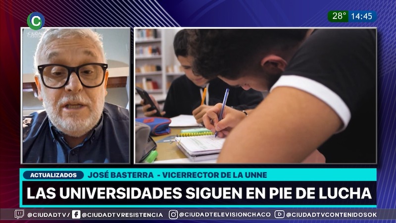 Conflicto: “Hay Universidades donde las previsiones no dan más allá de marzo o abril”, advirtió el vicerrector de la UNNE Conflicto: “Hay Universidades donde las previsiones no dan más allá de marzo o abril”, advirtió el vicerrector de la UNNE