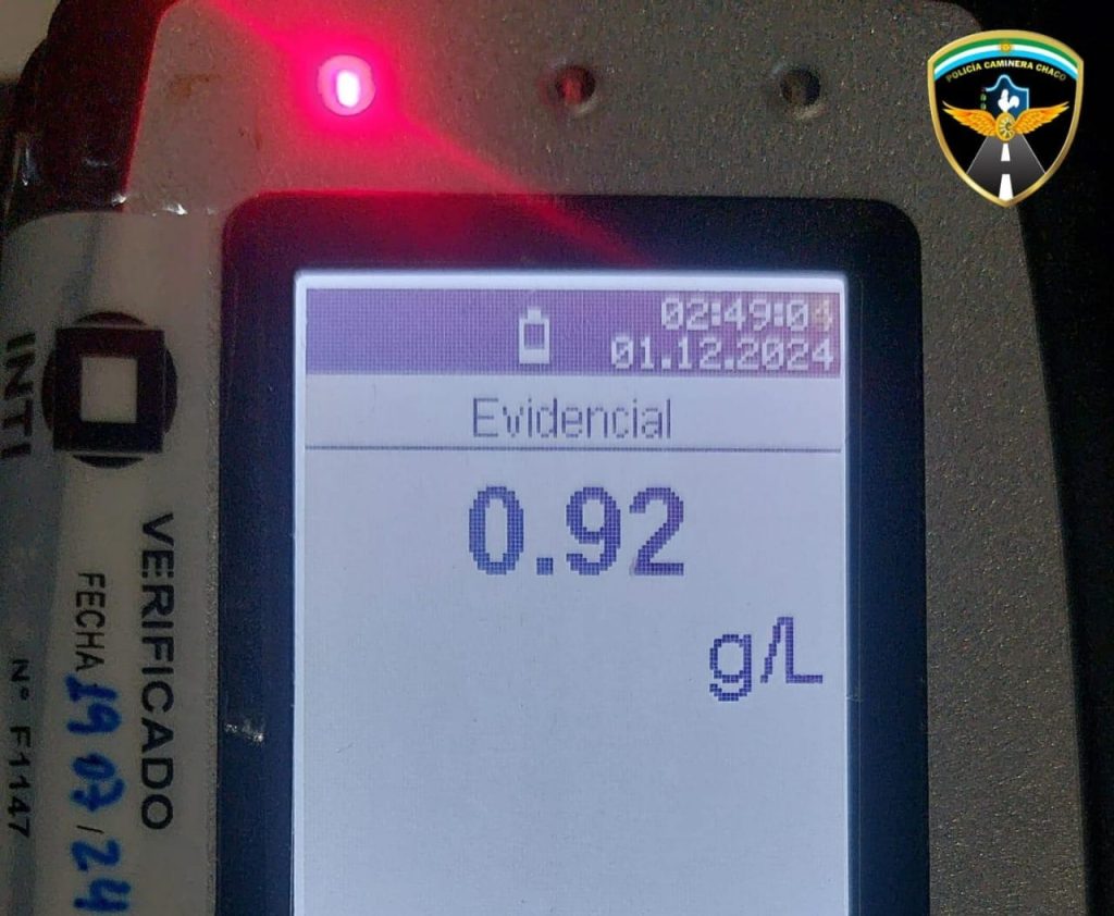 Cuatro vehículos secuestrados, siete detenidos y más de 25 alcoholemias positivas durante le fin de semana en el Chaco