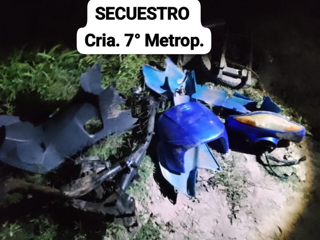 Recuperaron moto partes de una motocicleta robada