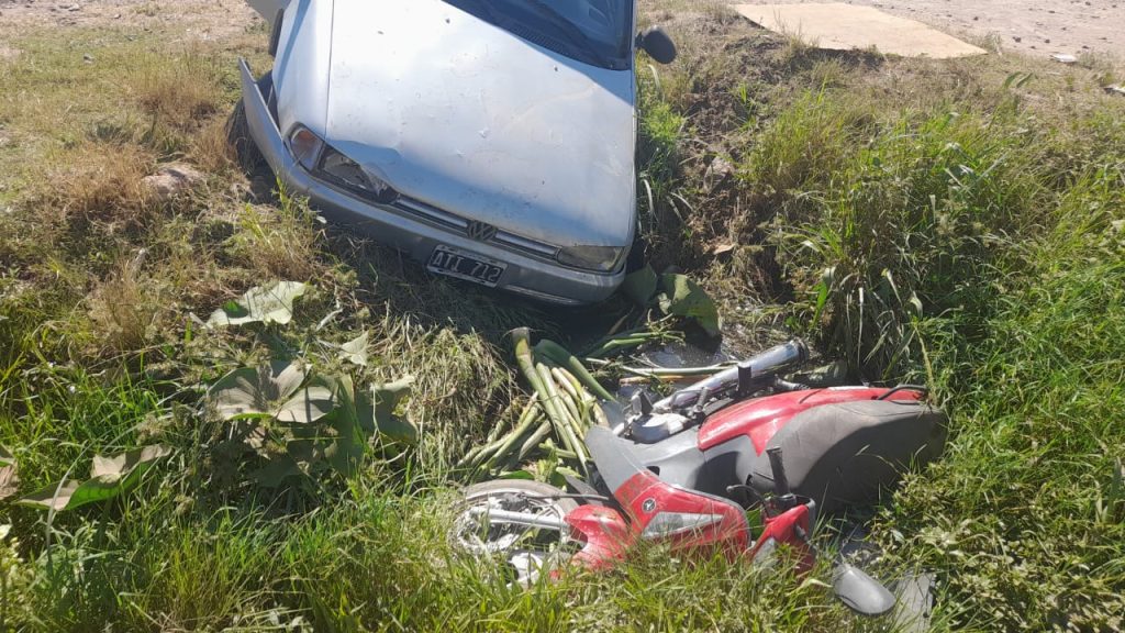 Accidente de tránsito en la zona oeste de Resistencia deja como saldo dos menores heridos