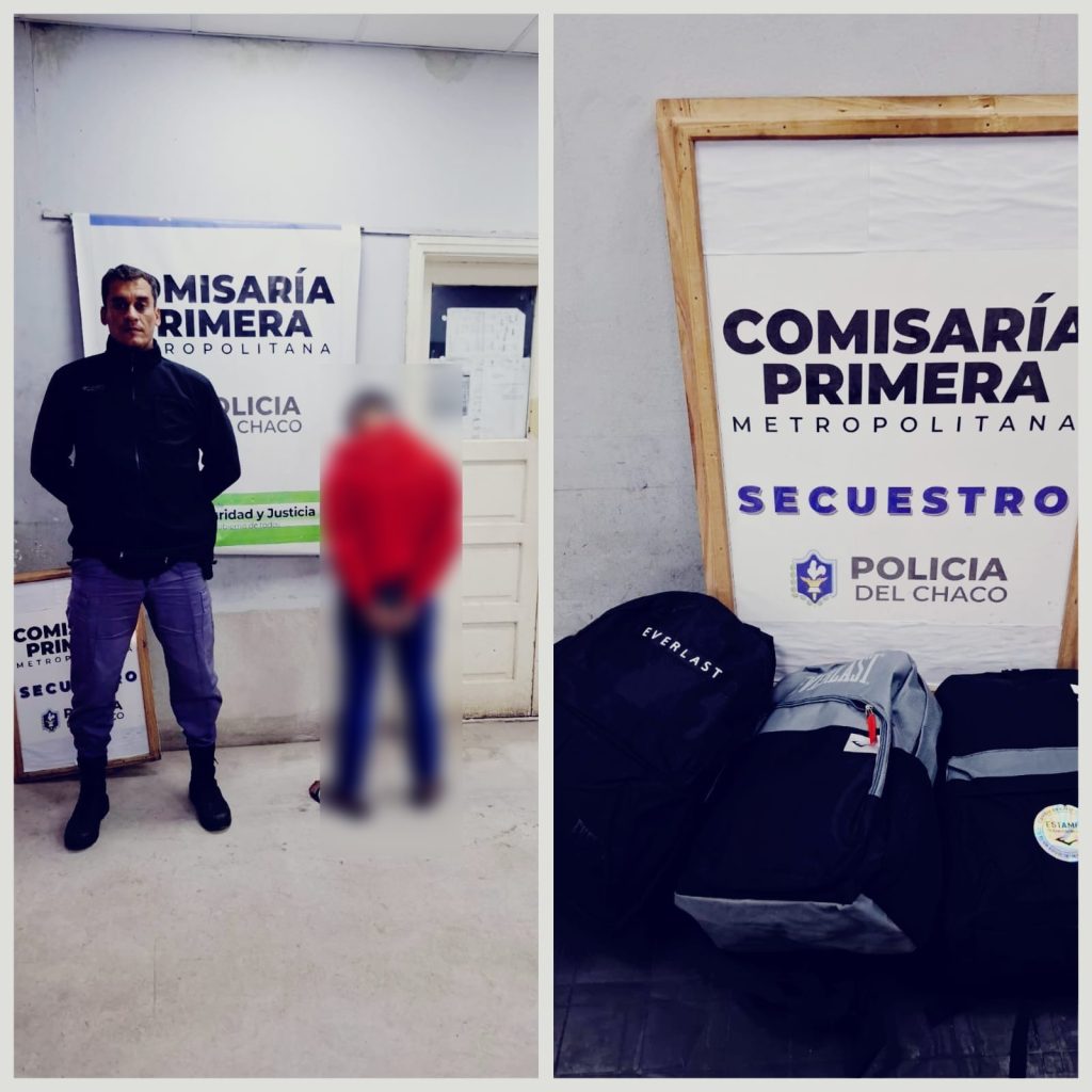 Detenido con objetos robados de una librería