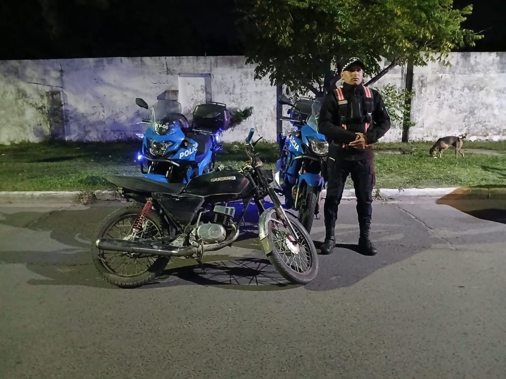 Caminera recuperó una moto buscada por la justicia hace más de 7 años