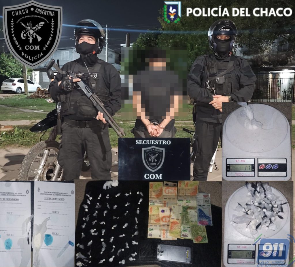 Motorizados dan con presunto dealers en plena calle, en Resistencia