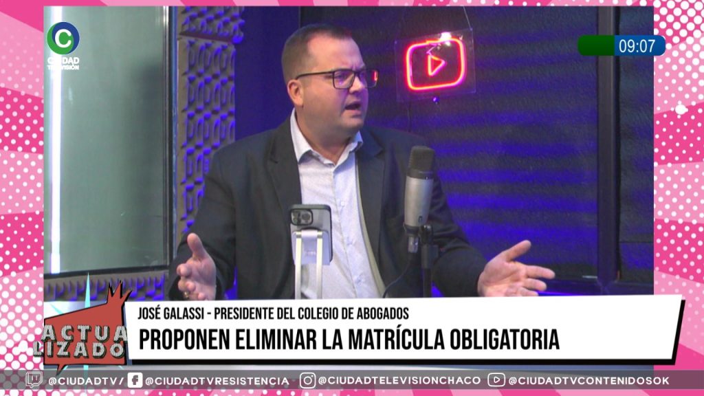 Galassi defendió el libre ejercicio de la abogacía y cuestionó la colegiación obligatoria: “Basta a este sistema elitista y recaudador”
