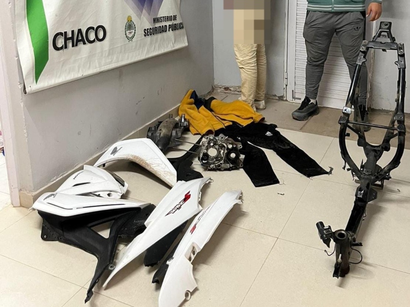 Robó e intentó vender la moto por partes: terminó detenido Robó e intentó vender la moto por partes: terminó detenido
