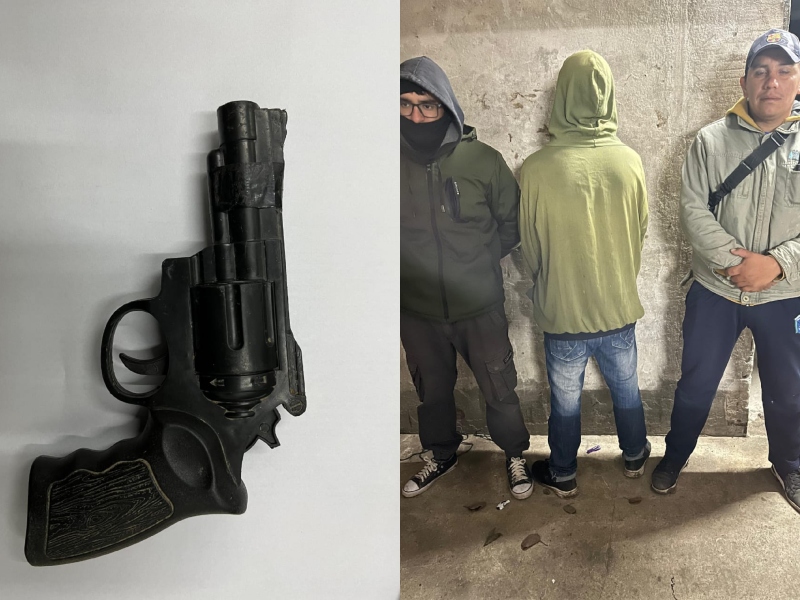 Detuvieron a un joven con una réplica de arma de fuego Detuvieron a un joven con una réplica de arma de fuego