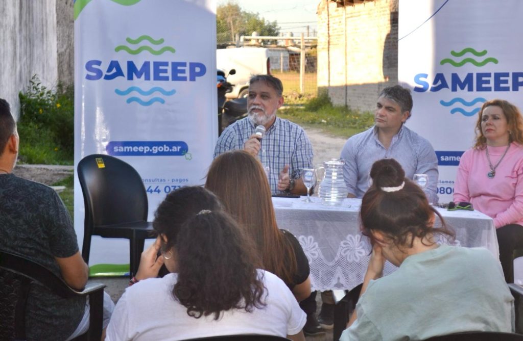 Sameep anunció la extensión de red de agua en Resistencia, beneficiando a 175 familias