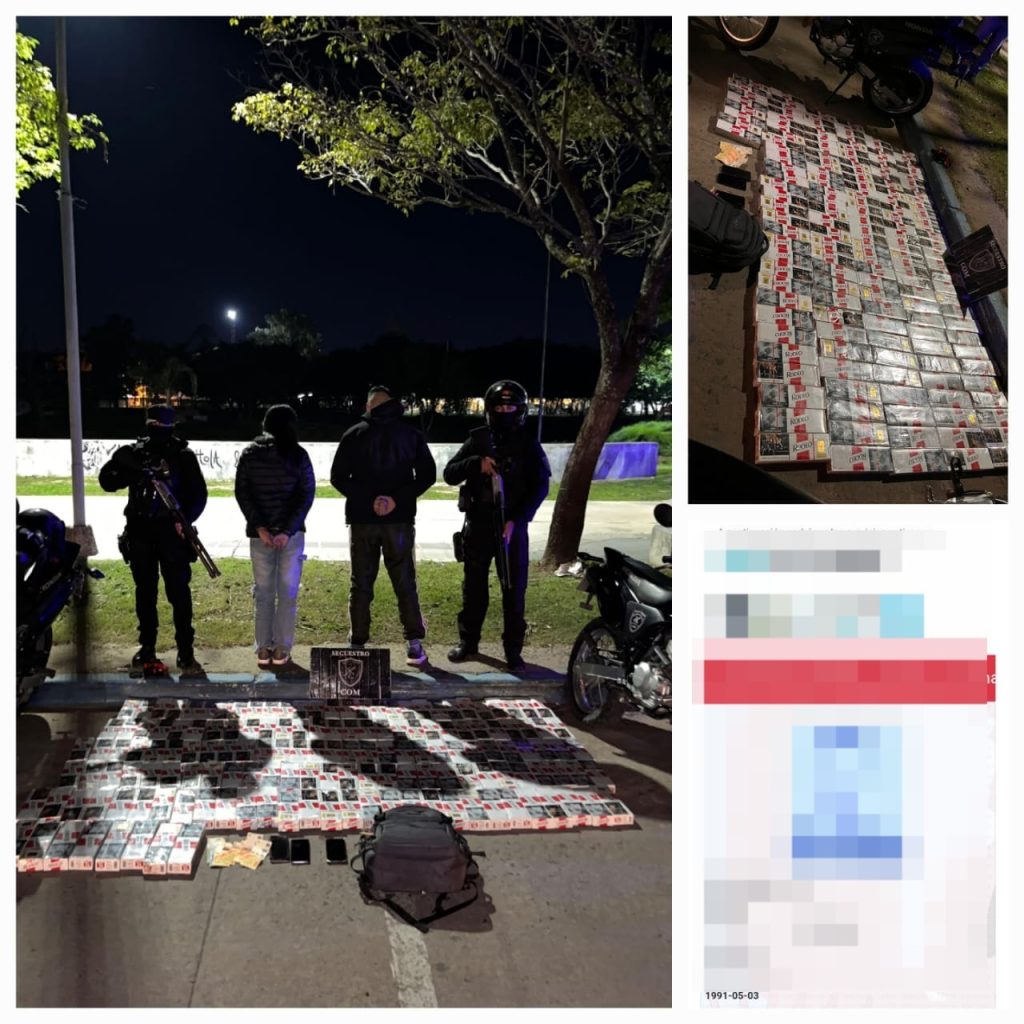 Secuestran 150 cartones de cigarrillos de contrabando y demoran a una pareja Secuestran 150 cartones de cigarrillos de contrabando y demoran a una pareja