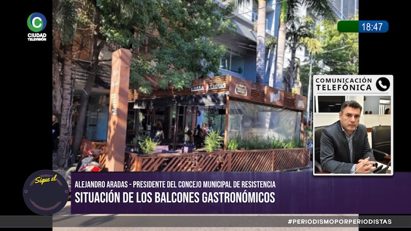 Aradas defendió el retiro dispuesto por el Municipio: “Hoy los balcones gastronómicos son ilegales” Aradas defendió el retiro dispuesto por el Municipio: “Hoy los balcones gastronómicos son ilegales”