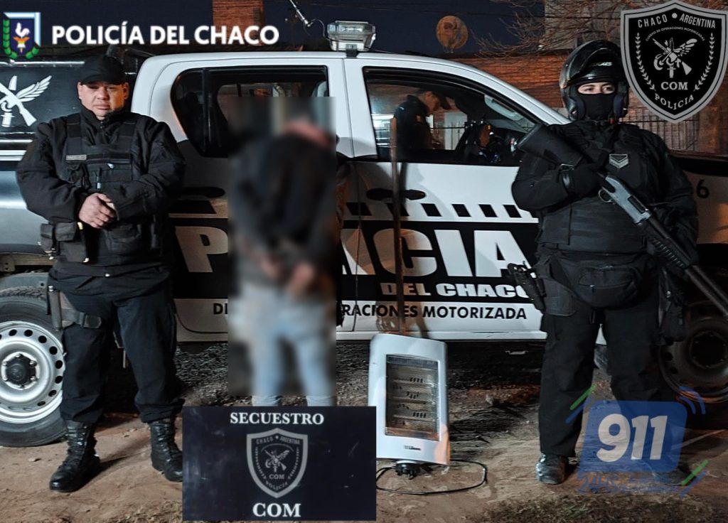 Ingresó a una casa, golpeó al propietario y se robó un caloventor: quedó detenido