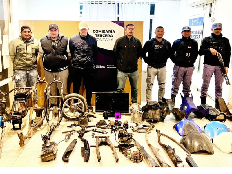 Secuestran partes de motos robadas y electrodomésticos en Villa Encarnación Secuestran partes de motos robadas y electrodomésticos en Villa Encarnación
