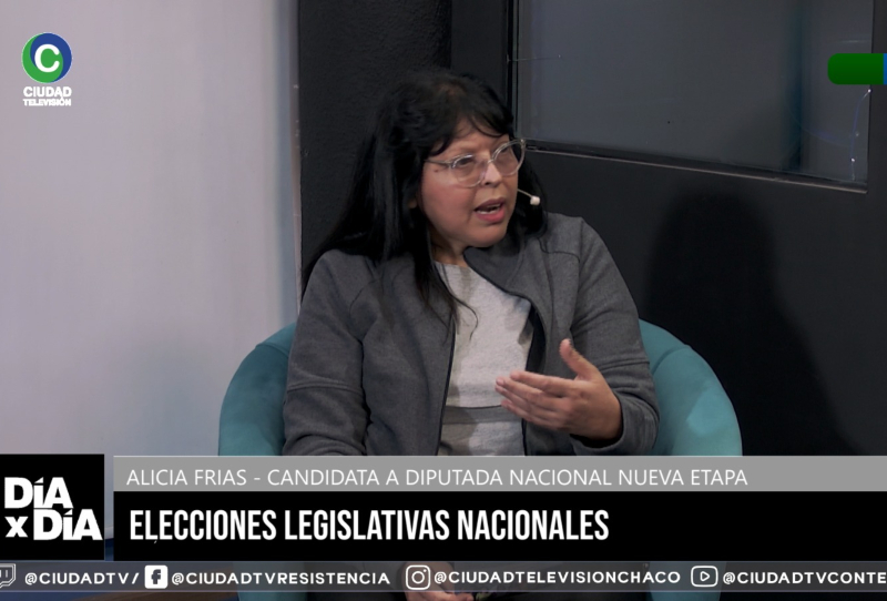 Alicia Frías, candidata a diputada nacional de Nueva Etapa: “Nuestra bandera es priorizar los derechos de las personas” Alicia Frías, candidata a diputada nacional de Nueva Etapa: “Nuestra bandera es priorizar los derechos de las personas”