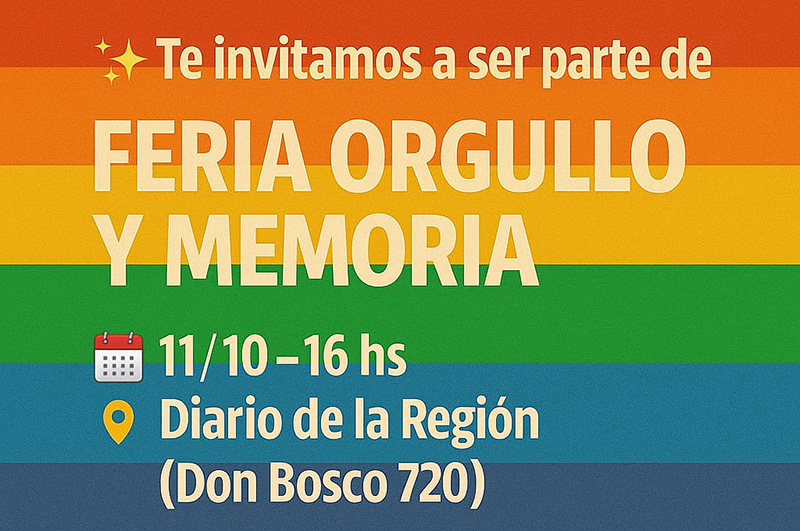 Feria “Orgullo y Memoria”: diversidad, arte y memoria disidente en el Patio Cultural Feria “Orgullo y Memoria”: diversidad, arte y memoria disidente en el Patio Cultural