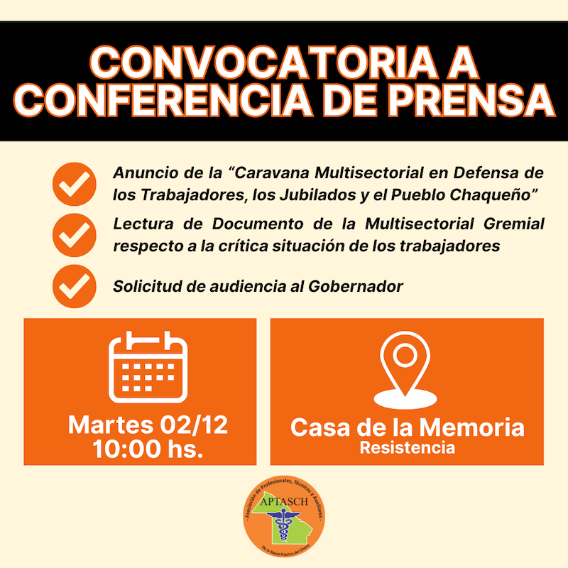 Aptasch Conferencia De Prensa