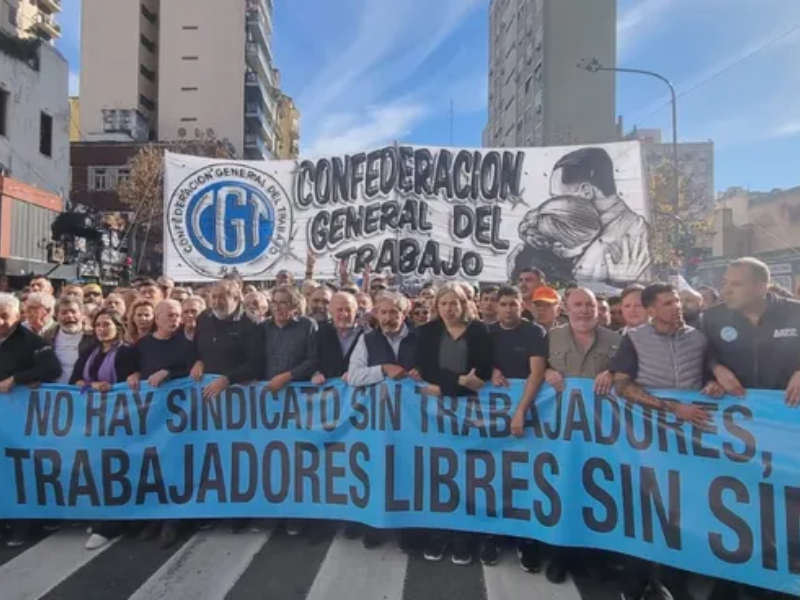 La CGT marchará el próximo jueves a Plaza de Mayo contra la reforma laboral de Milei La CGT marchará el próximo jueves a Plaza de Mayo contra la reforma laboral de Milei