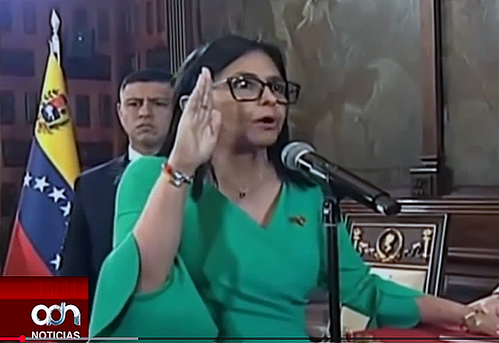 Delcy Rodríguez juró como presidenta de Venezuela por la Asamblea Nacional Delcy Rodríguez juró como presidenta de Venezuela por la Asamblea Nacional