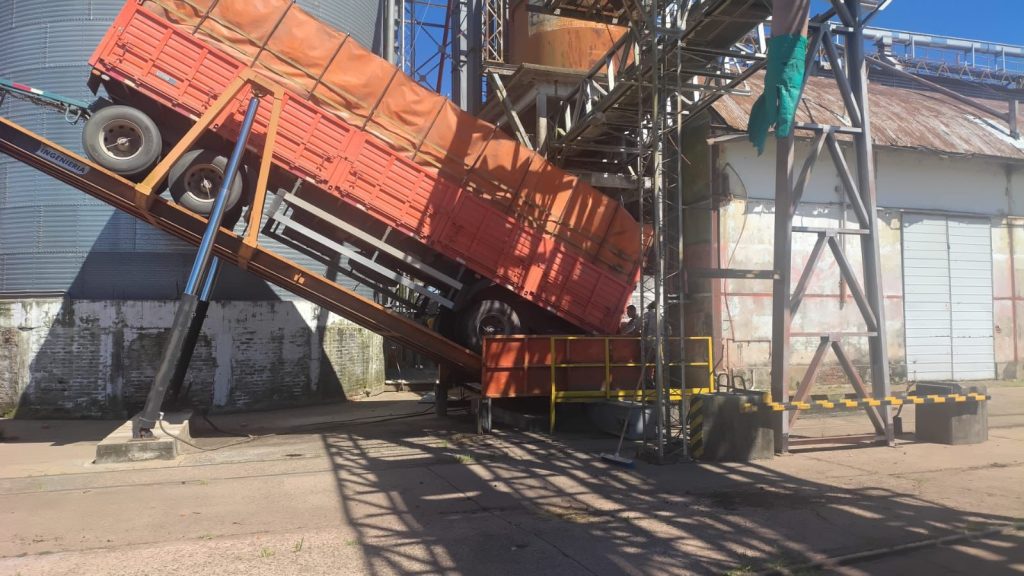 El puerto de Barranqueras inició el año con la recepción de 150 toneladas de semillas de girasol