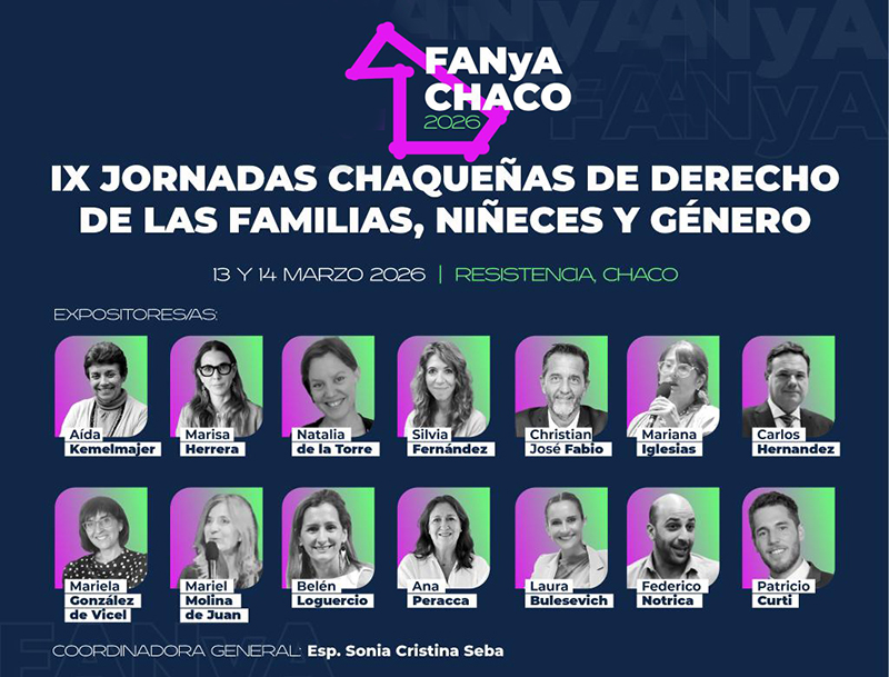 UNCAus impulsa y acompaña las IX Jornadas Chaqueñas de Derecho de las Familias, Niñeces y Género UNCAus impulsa y acompaña las IX Jornadas Chaqueñas de Derecho de las Familias, Niñeces y Género